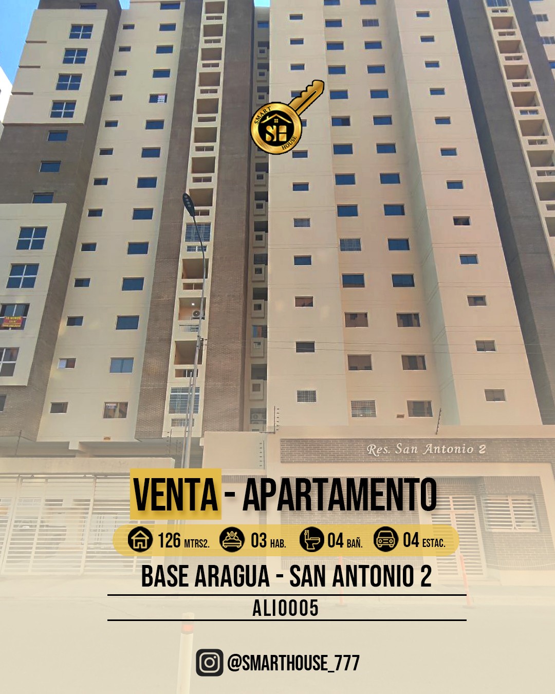 APARTAMENTO VENTA BASE ARAGUA  - SAN ANTONIO 2