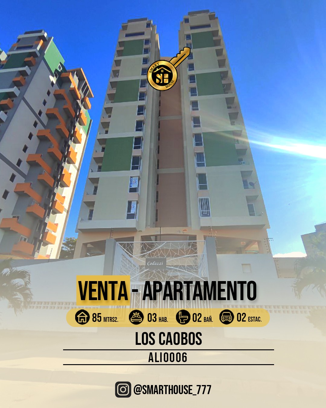 APARTAMENTO VENTA LOS CAOBOS 