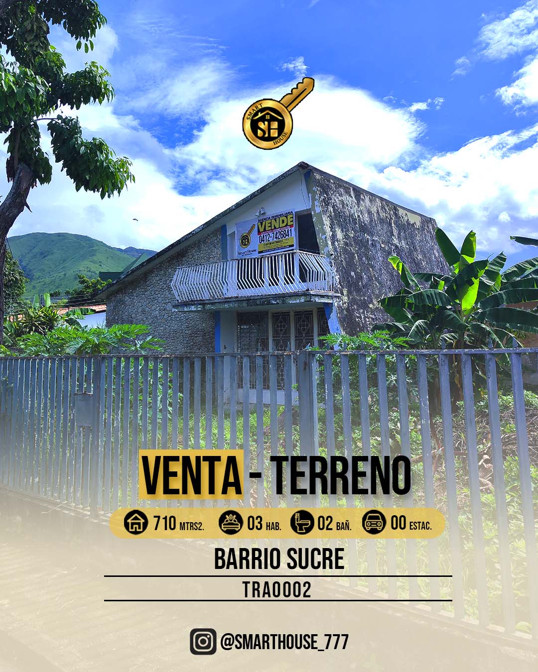 CASA - TERRENO VENTA BARRIO SUCRE