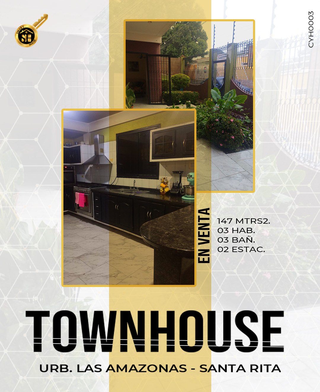 TOWN-HOUSE VENTA URB LAS AMAZONAS - SANTA RITA 