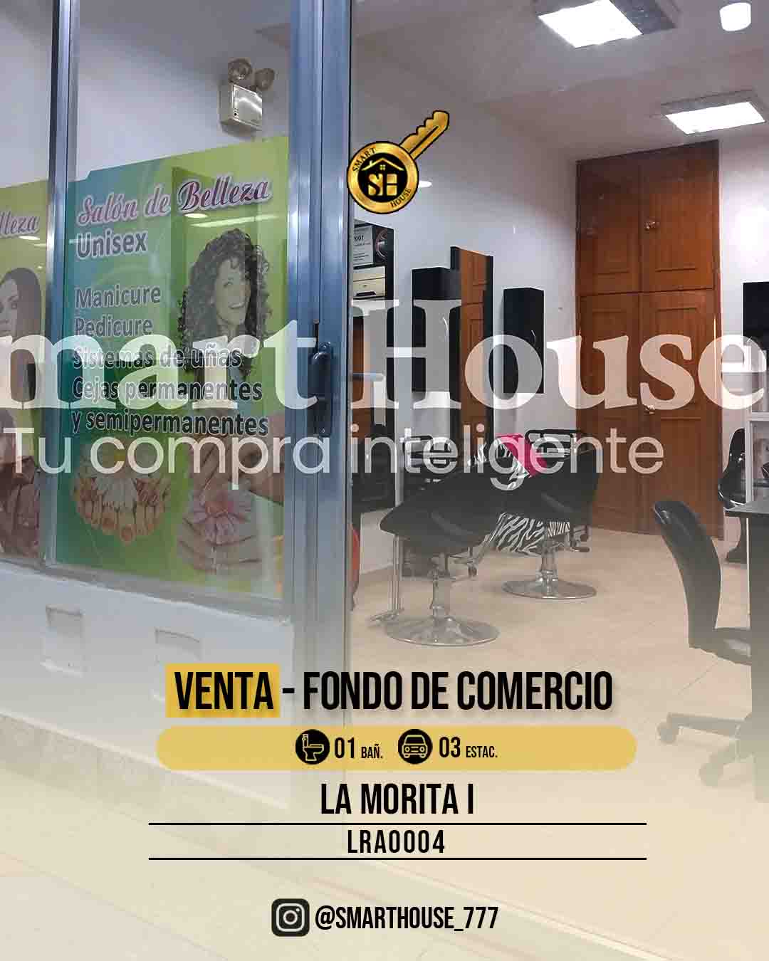 FONDO DE COMERCIO VENTA PELUQUERIA MORITA I