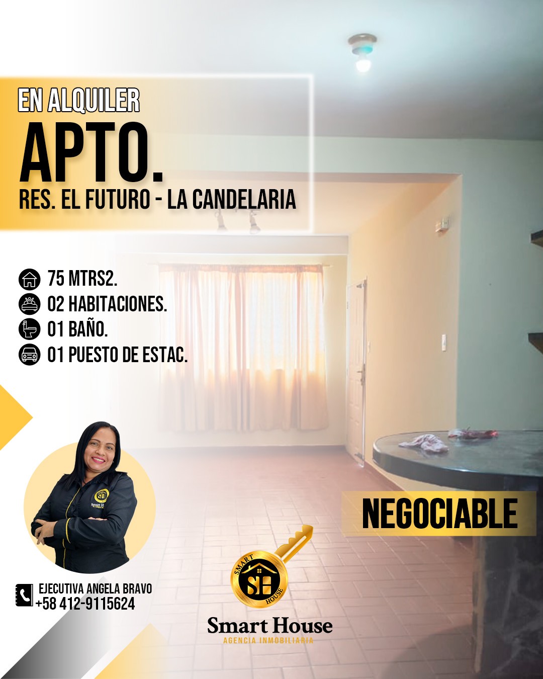 APARTAMENTO ALQUILER RES EL FUTURO LA CANDELARIA 