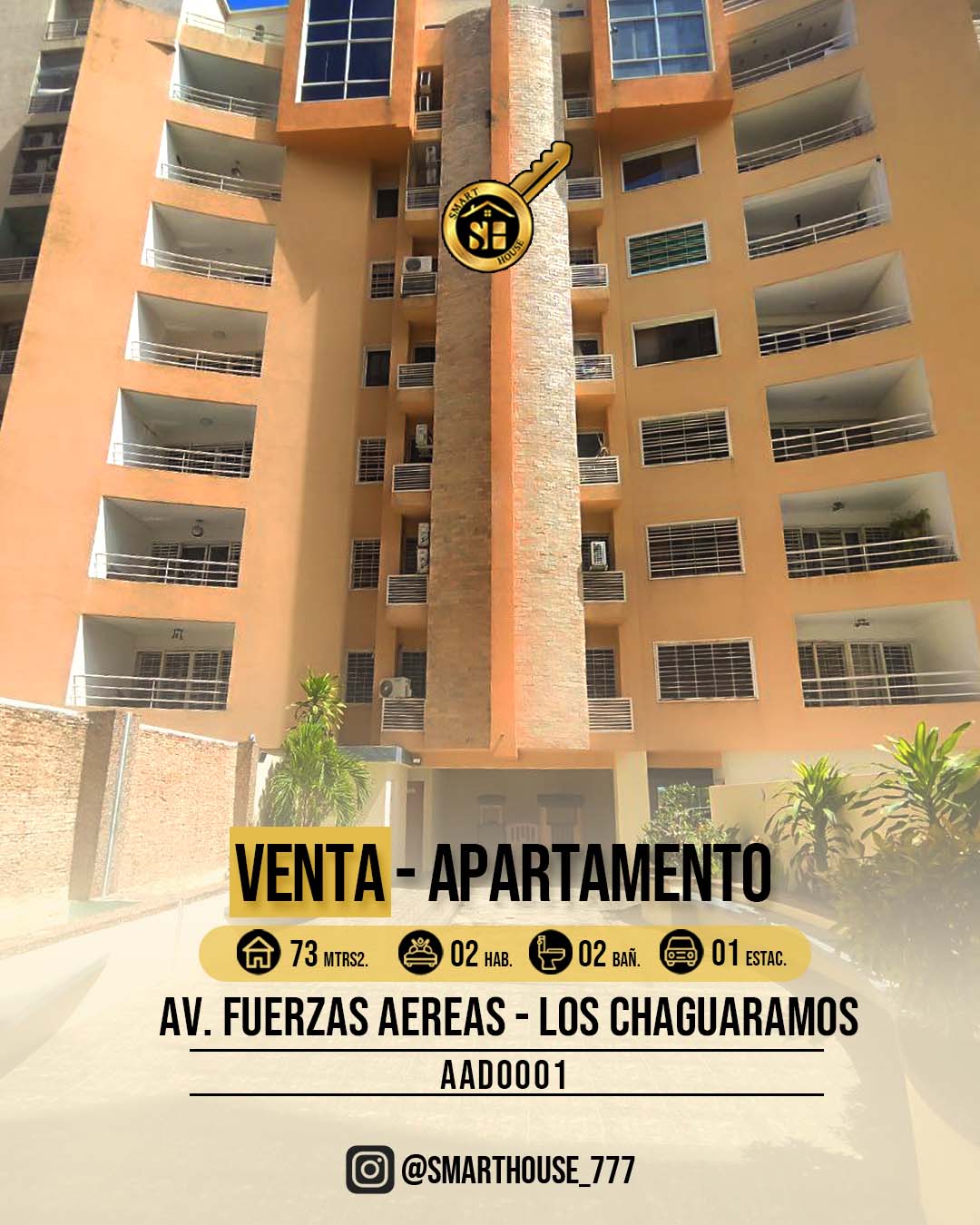 APARTAMENTO VENTA URB LOS CHAGUARAMOS - AV. FUERZAS ARMADAS