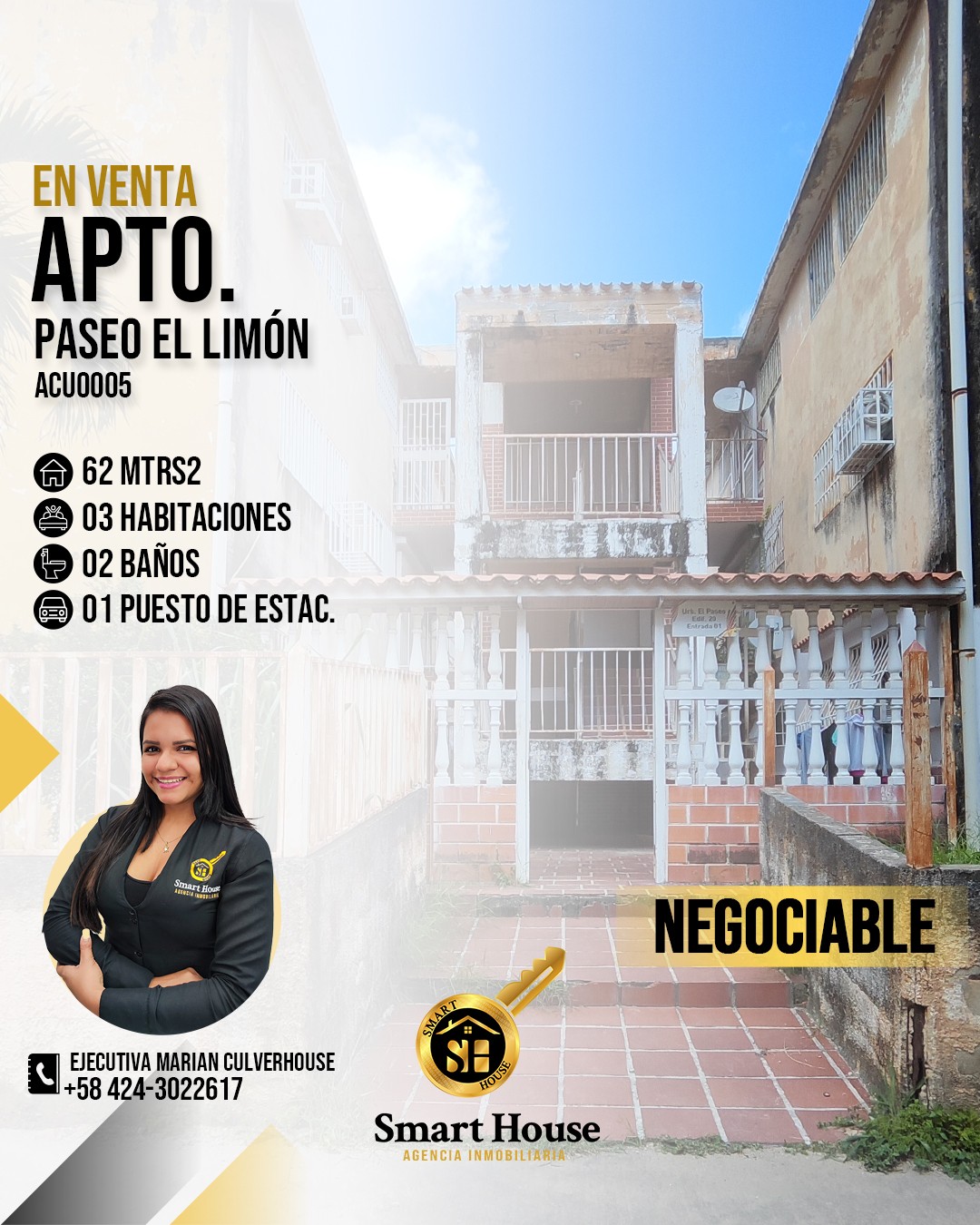 APARTAMENTO VENTA PASEO EL LIMON