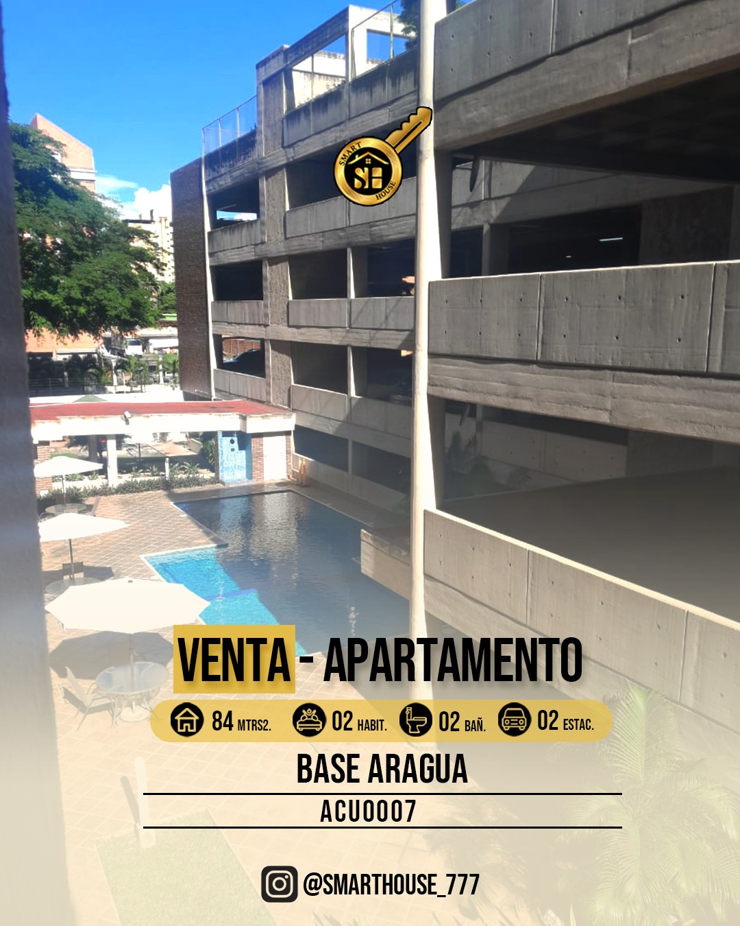 VENTA DE APARTAMENTO EN BASE ARAGUA