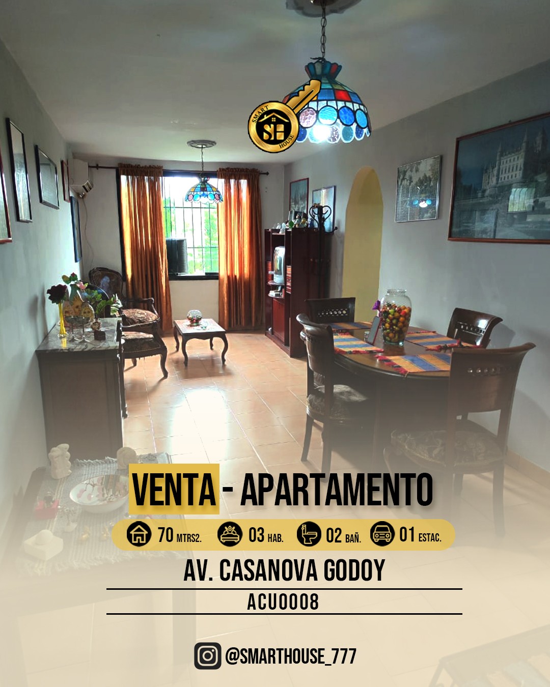 APARTAMENTO VENTA AV. CASANOVA GODOY