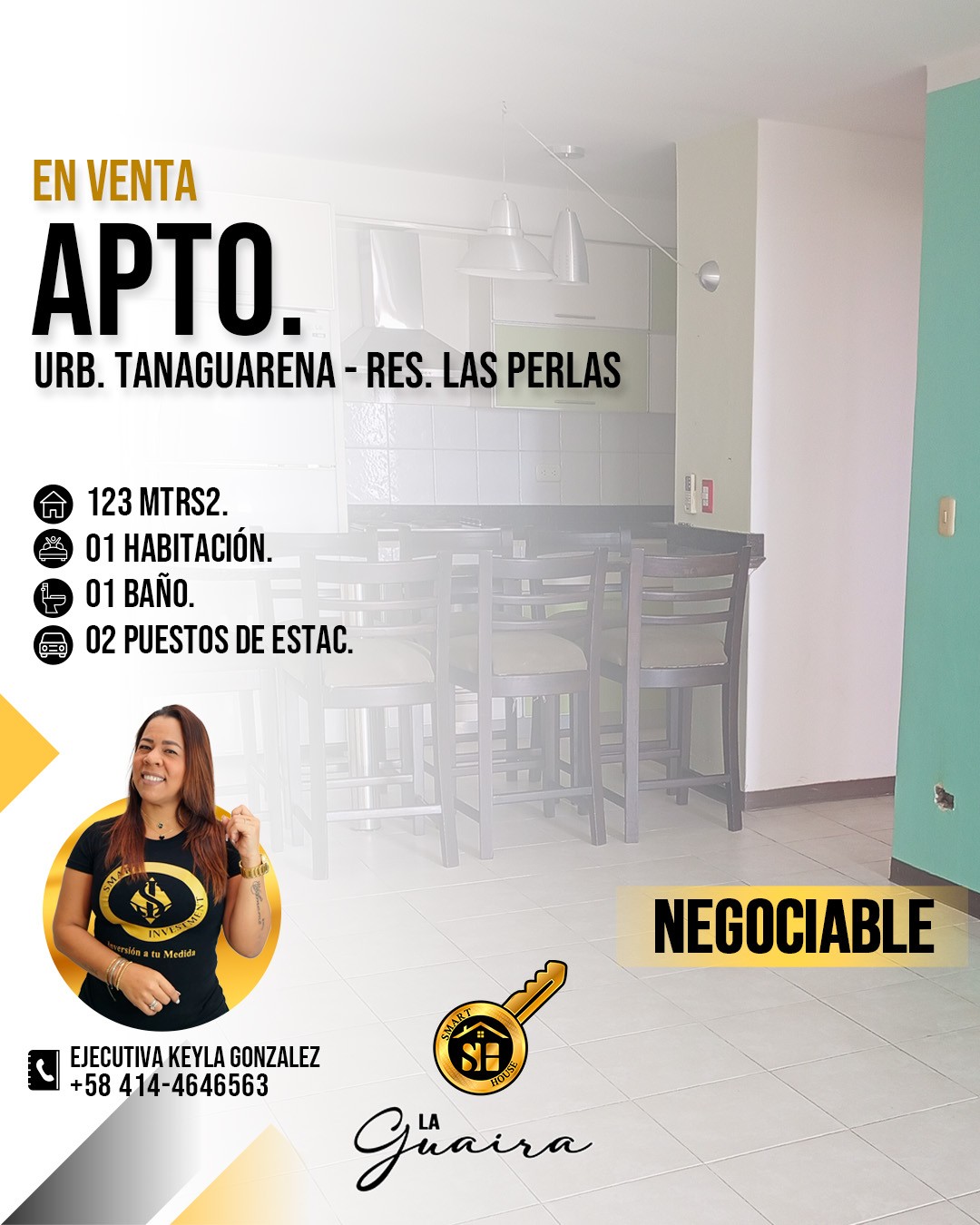 APARTAMENTO VENTA RES. LAS PERLAS LA GUAIRA