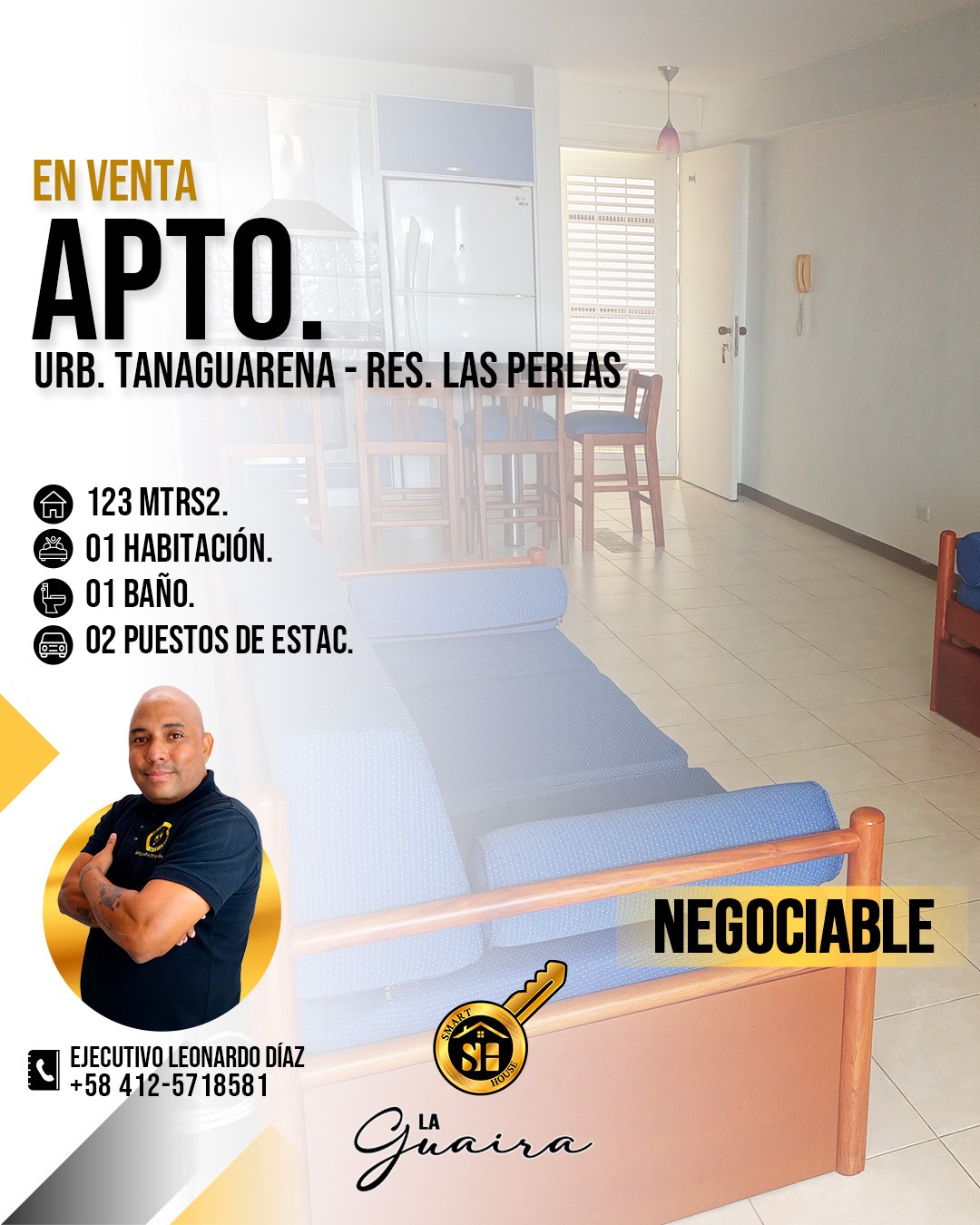 APTO VENTA RES LAS PERLAS LA GUAIRA 