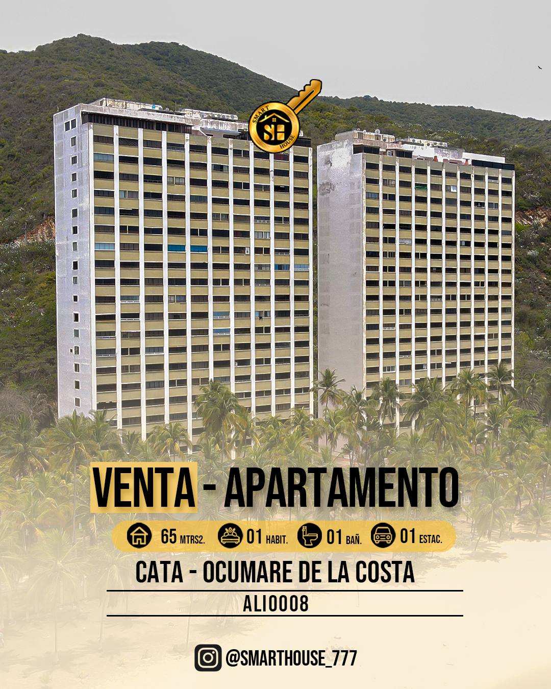 APARTAMENTO VENTA CATA - OCUMARE DE LA COSTA