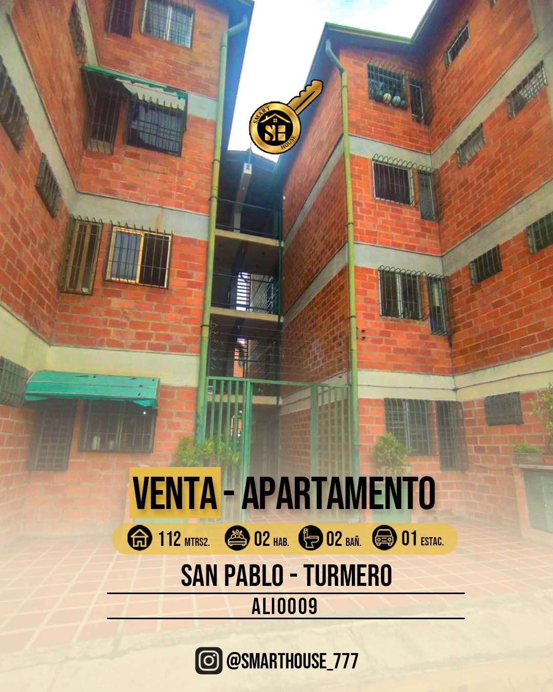 APARTAMENTO VENTA SAN PABLO - TURMERO 