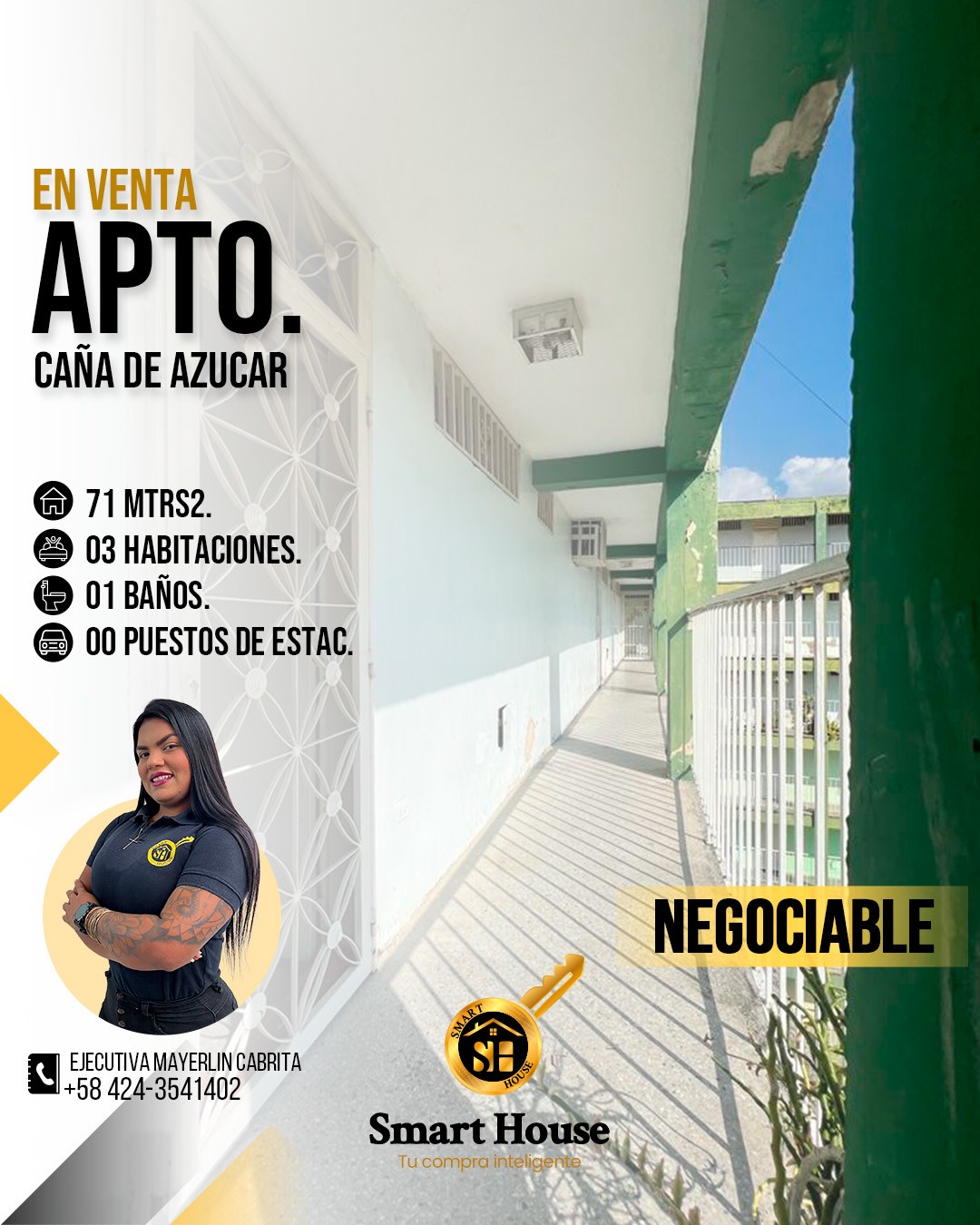 APARTAMENTO VENTA CAÑA DE AZUCAR SECTOR SEIS