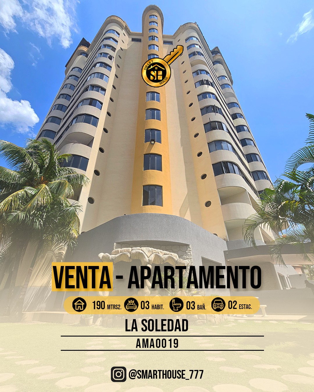 APARTAMENTO VENTA LA SOLEDAD RES. MADRIGAL II