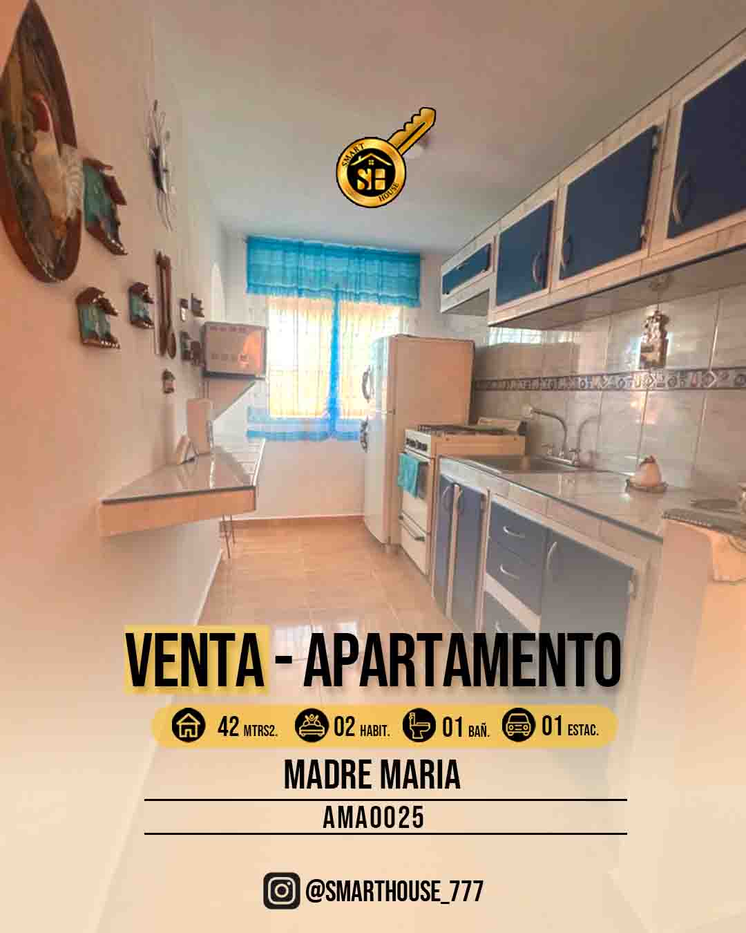 APARTAMENTO VENTA  MADRE MARIA - URB. EL LAGO II