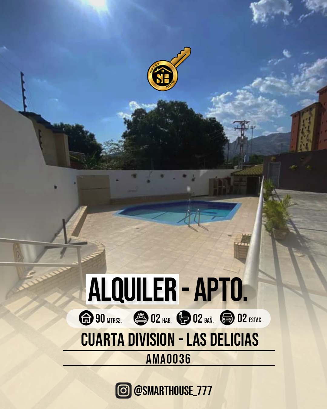 APARTAMENTO ALQUILER/VENTA DELICIAS PALACE - CUARTA DIVISION