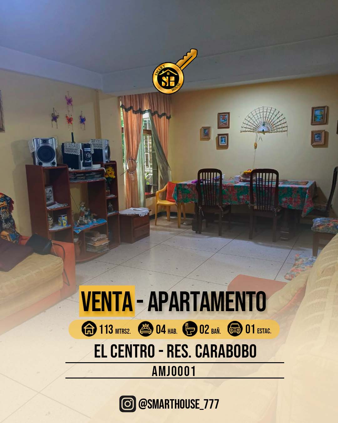 APARTAMENTO VENTA CENTRO - RES. CARABOBO 