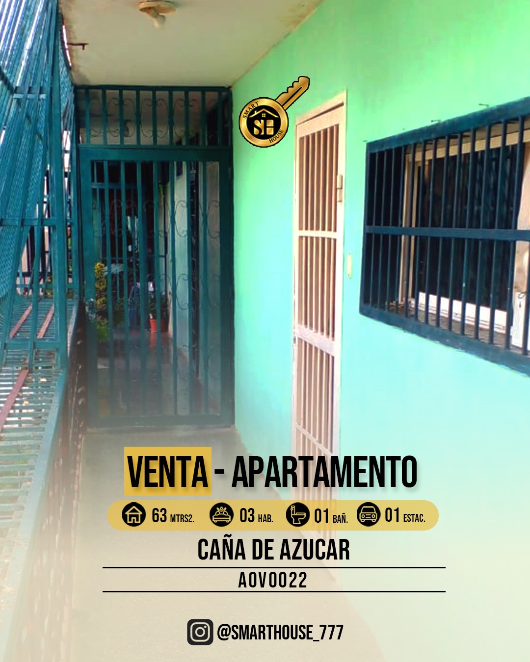 APARTAMENTO VENTA CAÑA DE AZUCAR UD 16