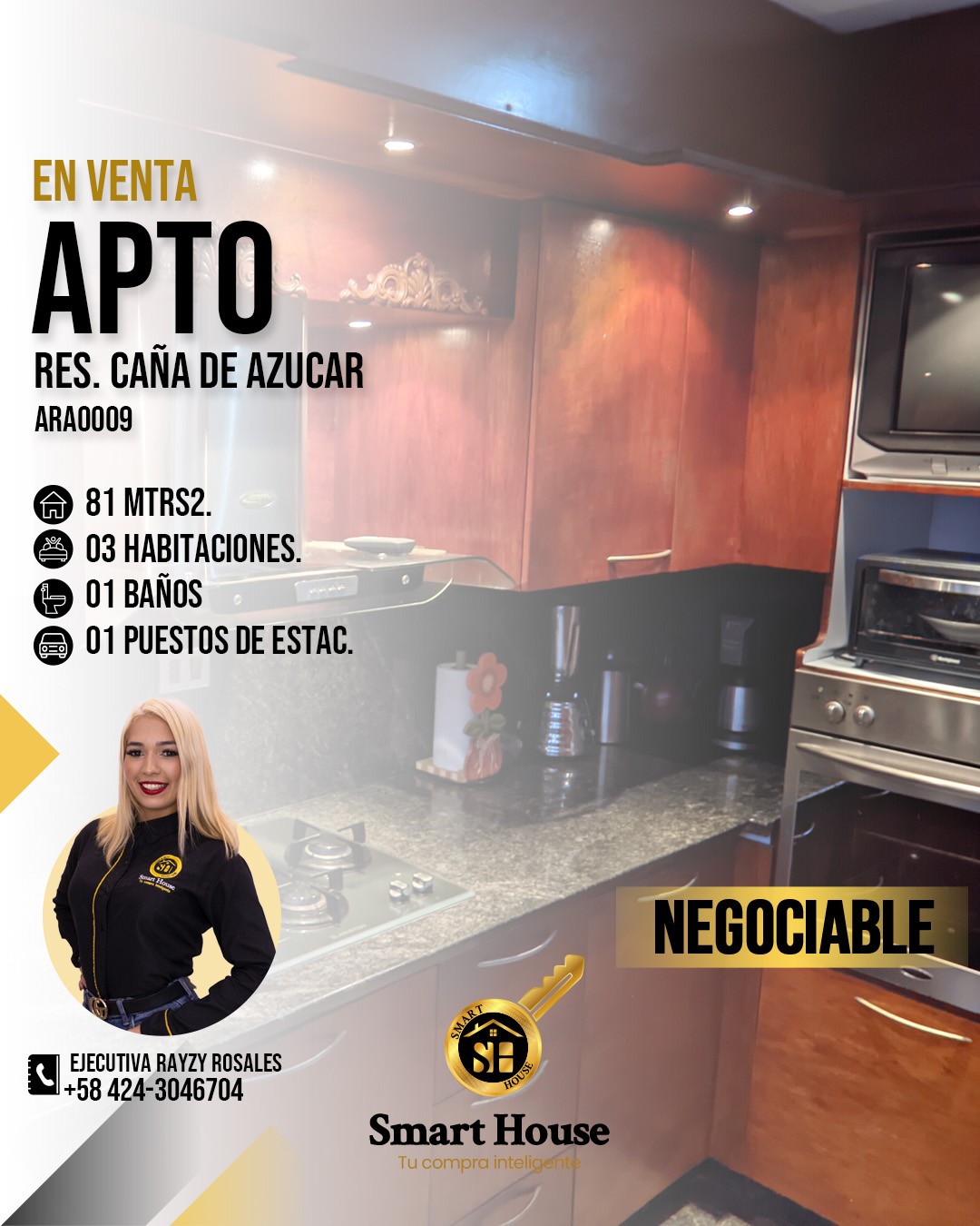 APARTAMENTO VENTA CAÃ‘A DE AZUCAR SECTOR 4 