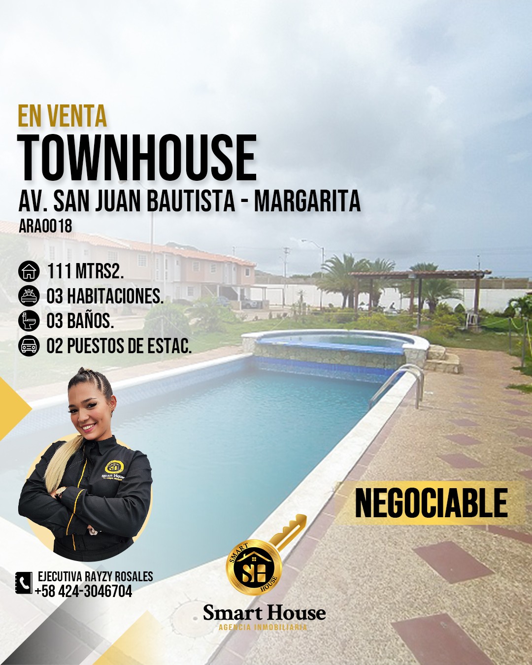 TOWNHOUSE VENTA AV. SAN JUAN BAUTISTA - MARGARITA