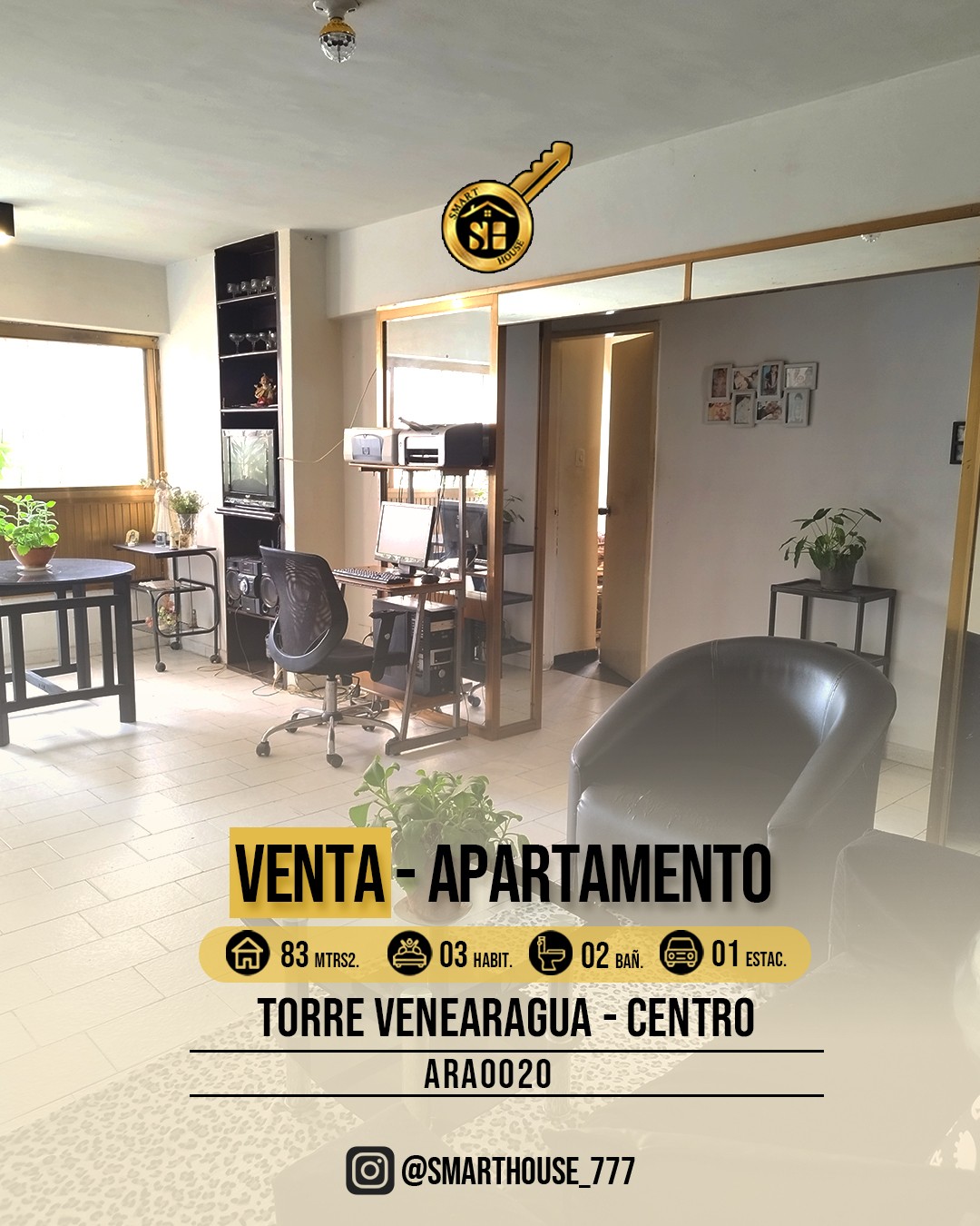 VENTA DE APARTAMENTO EN TORRE VENEARAGUA  MARACAY