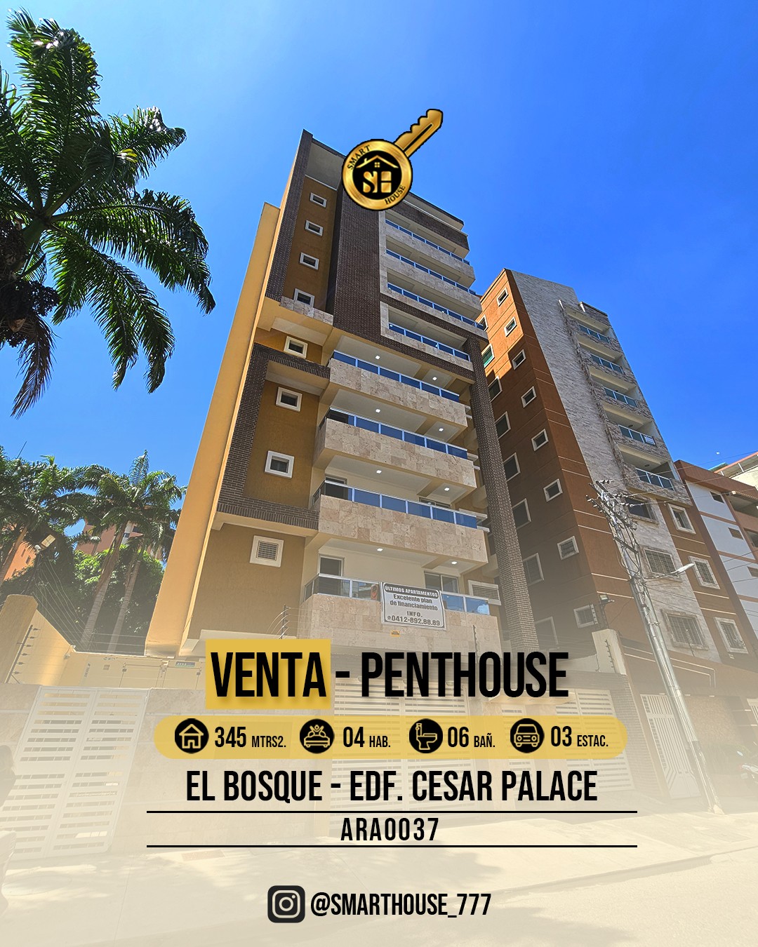 PENTHOUSE VENTA CESAR PALACE - EL BOSQUE