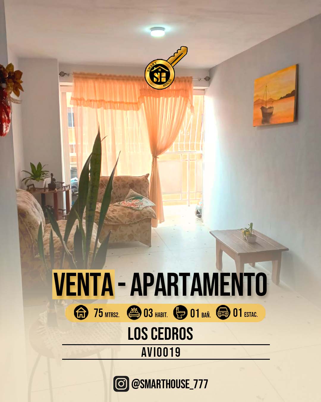 APARTAMENTO VENTA LOS CEDROS 