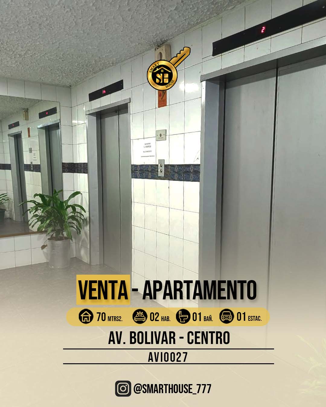 APARTAMENTO VENTA  AV. BOLIVAR - CENTRO (PARA REMODELAR)