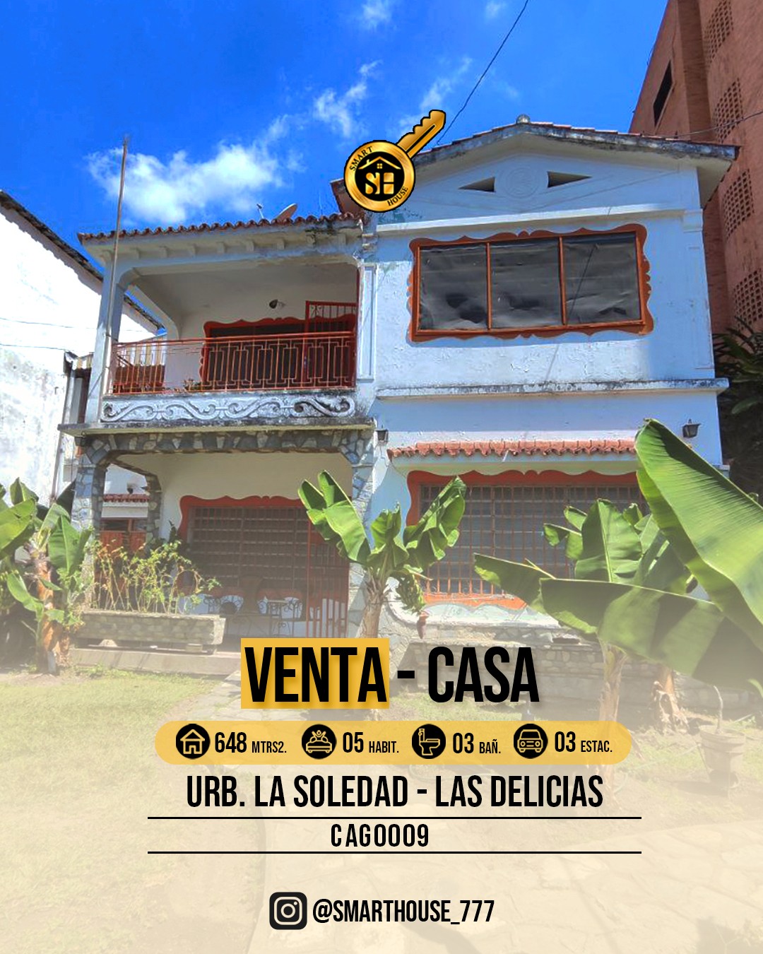 VENTA DE CASA EN LA SOLEDAD 