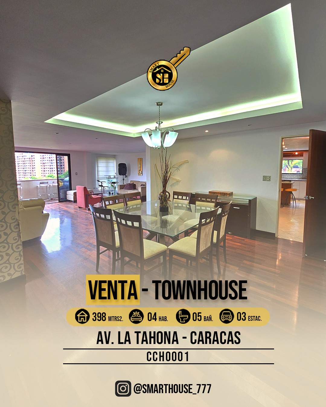 TOWNHOUSE VENTA AV. LA TAHONA - CARACAS