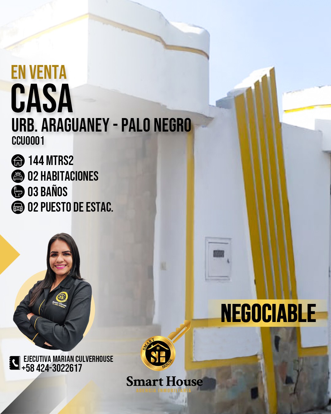 CASA VENTA URB. ARAGUANEY PALO NEGRO