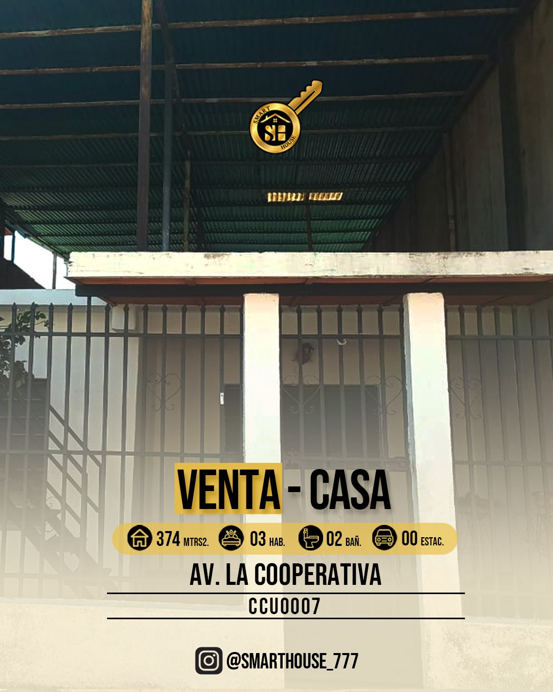 CASA VENTA AV PRINCIPAL LA COOPERATIVA