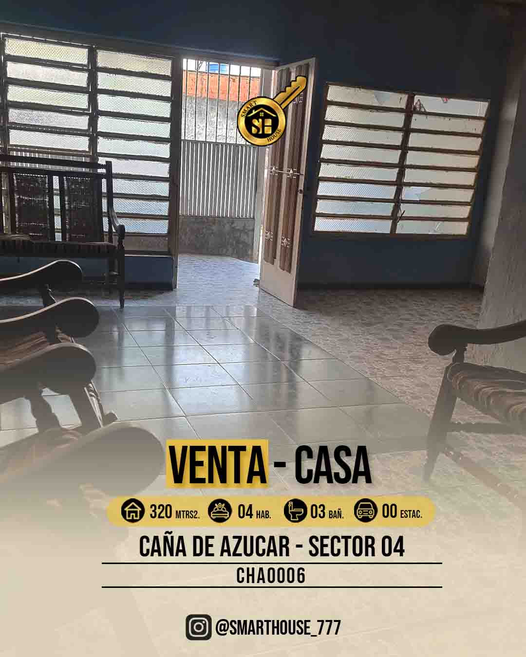 CASA VENTA CAÑA DE AZÚCAR SECTOR 04