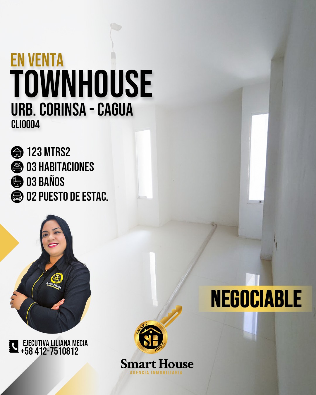 TOWNHOUSE VENTA URBANIZACION CORINSA - CAGUA