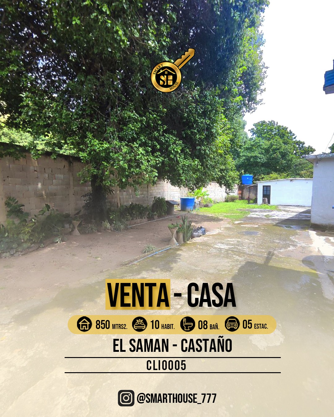 CASA VENTA EL CASTAÑO/ URB EL SAMAN