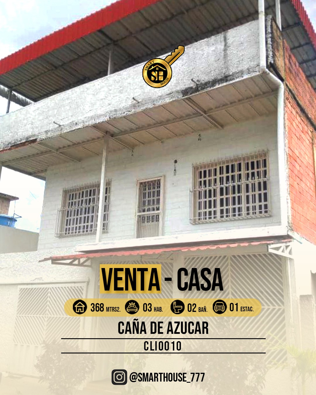 CASA VENTA CAÑA DE AZÚCAR 