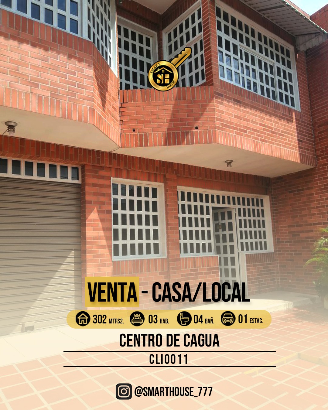 CASA/LOCAL VENTA CENTRO - CAGUA 