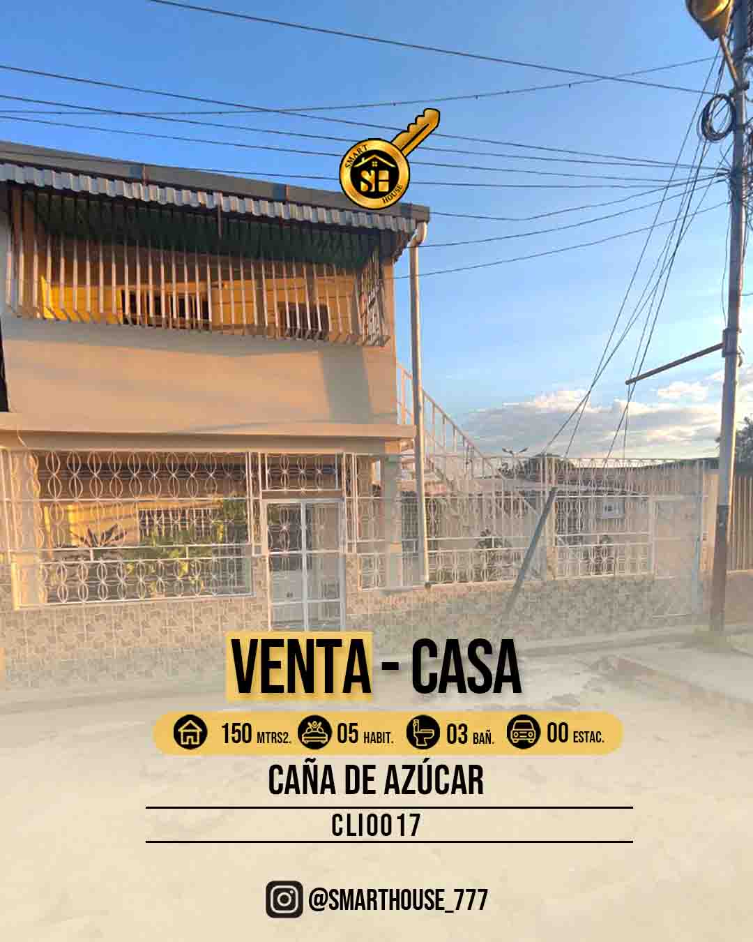 VENTA DE CASA EN CAÑA DE AZÚCAR 