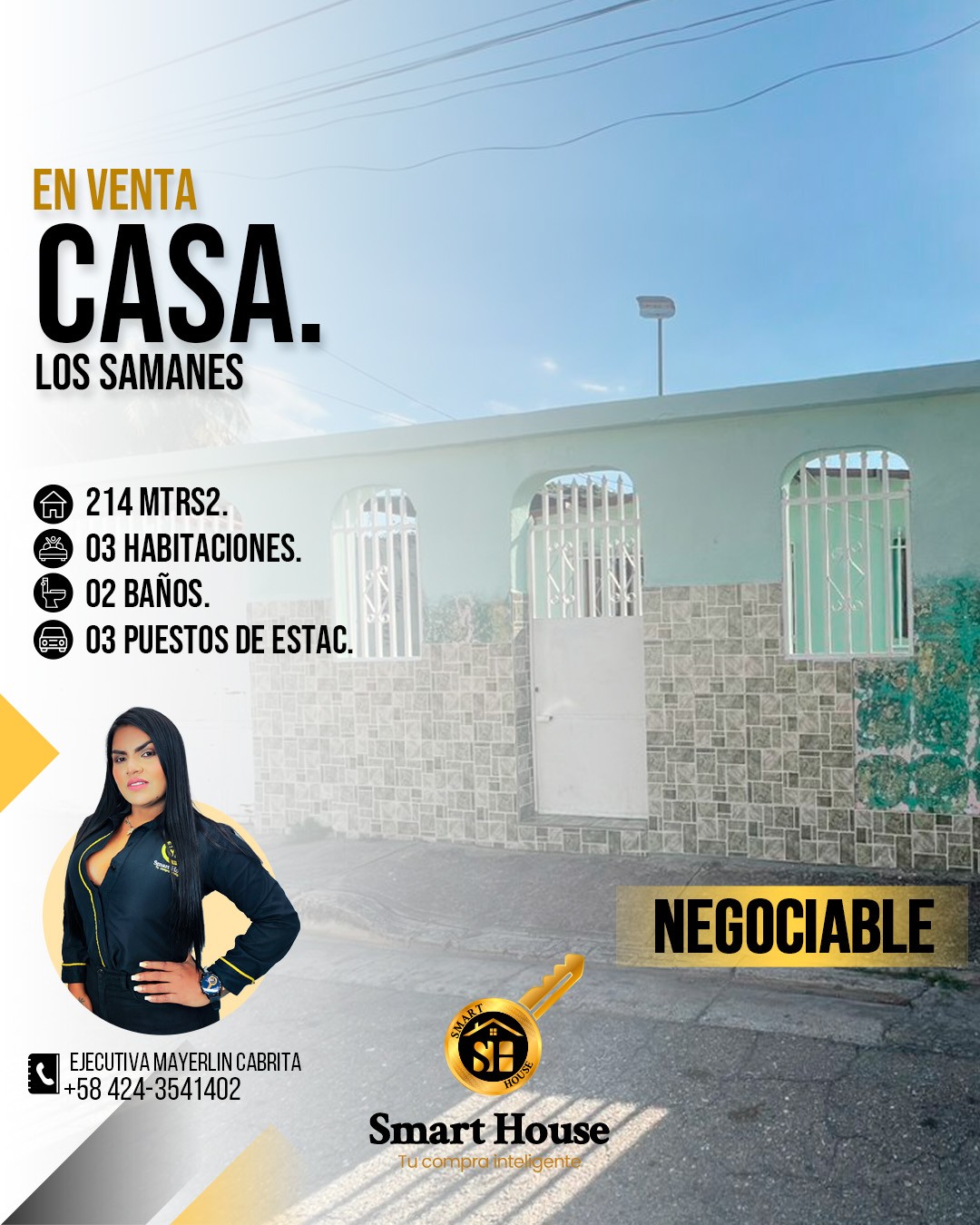 CASA VENTA CALLE 13 DE ENERO LOS SAMANES