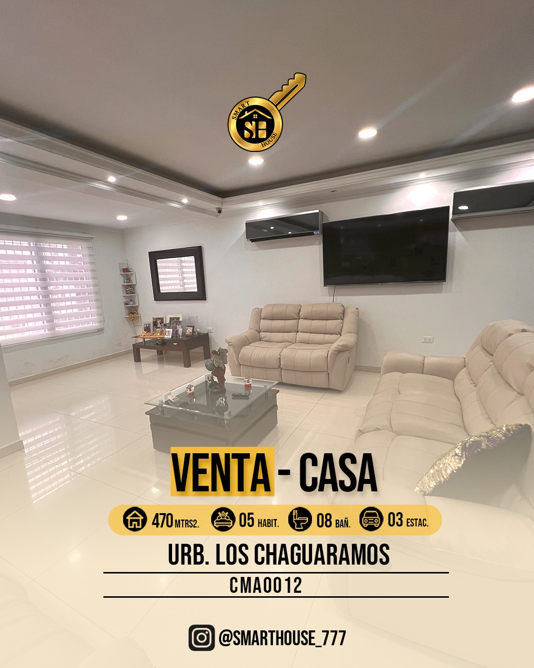 VENTA DE CASA EN URBANIZACION LOS CHAGUARAMOS 