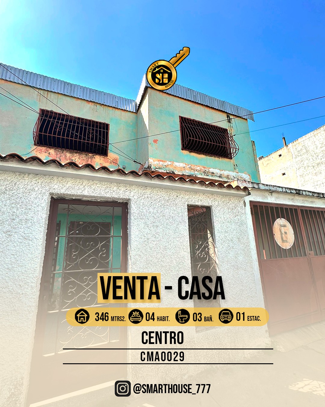 CASA VENTA CENTRO - CALLE CAMPO ELIAS