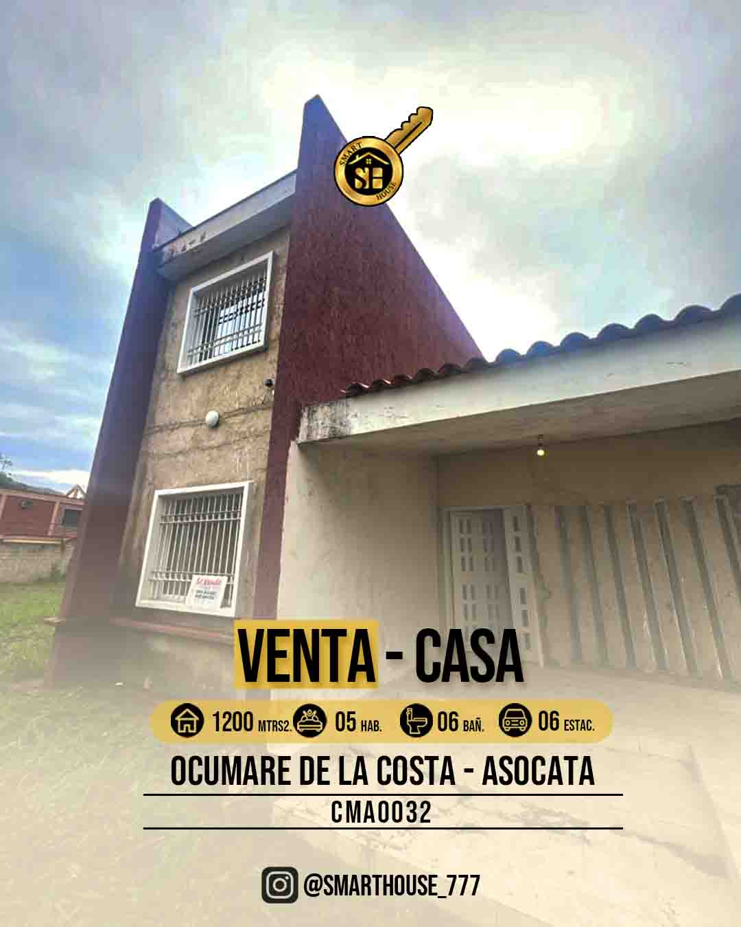 CASA VENTA  ASOCATA - OCUMARE DE LA COSTA 