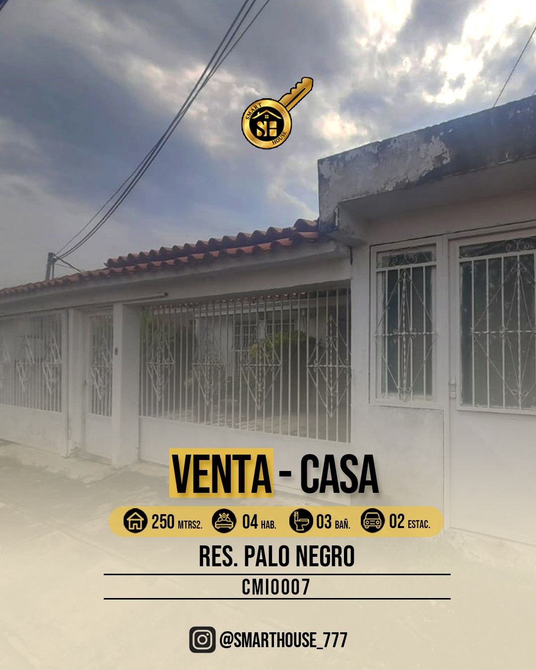 CASA VENTA RES. PALO NEGRO