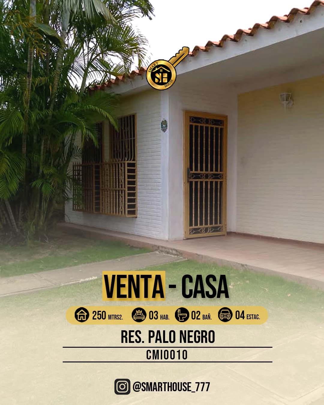 CASA VENTA RES. PALO NEGRO