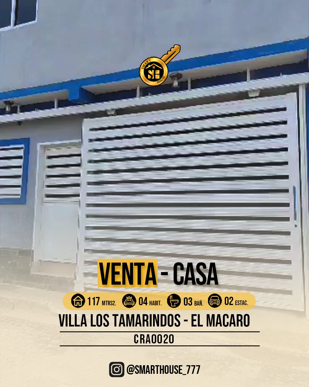 VENTA CASA MACARO/ URB. VILLA LOS TAMARINDOS