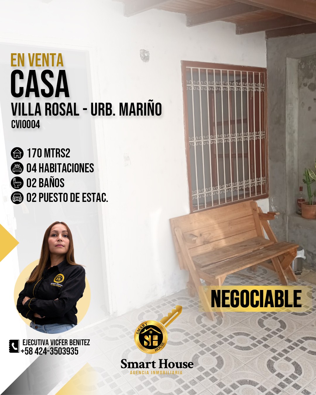 CASA VENTA VILLA ROSAL - URB. MARIÃ‘O