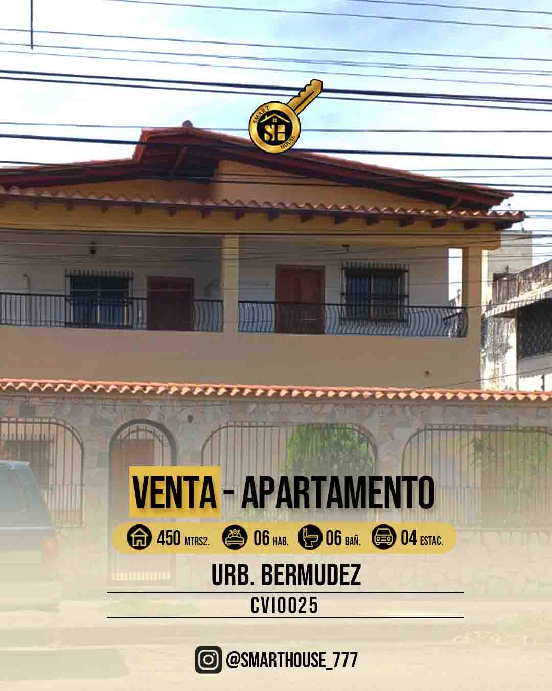 CASA VENTA  URB. BERMUDEZ