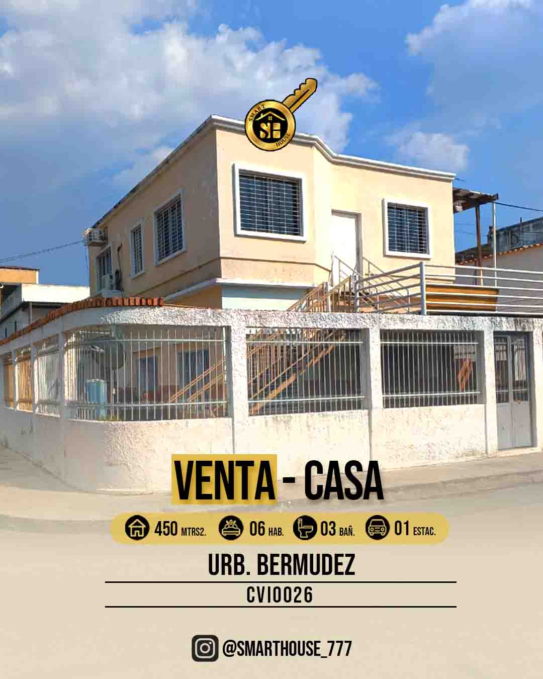 CASA VENTA URB. BERMUDEZ