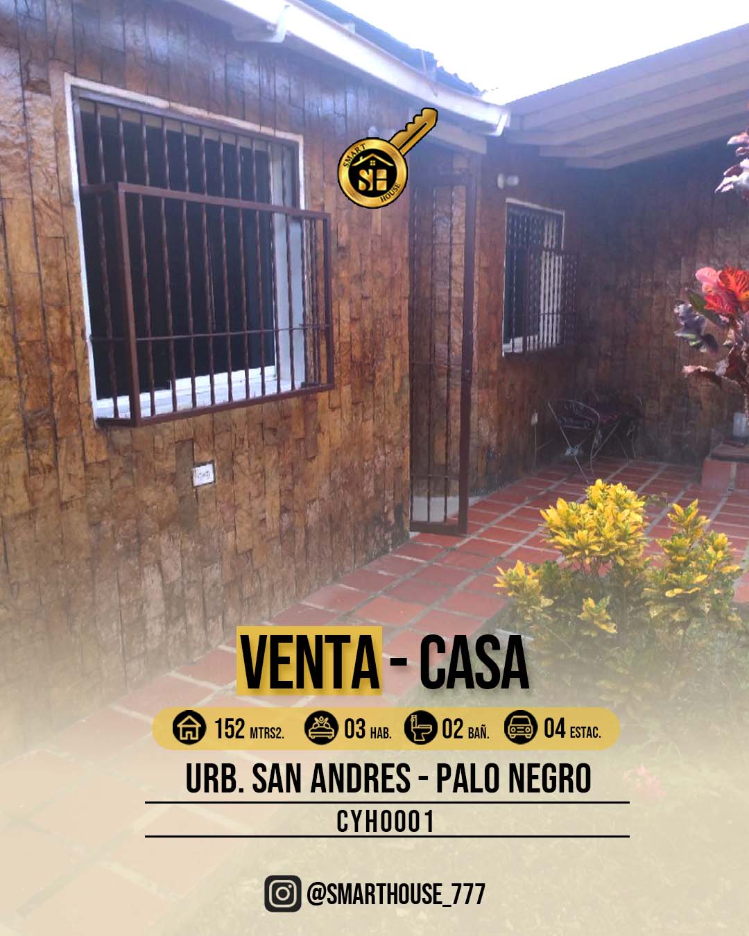 CASA VENTA URB. SAN ANDRES - PALO NEGRO 