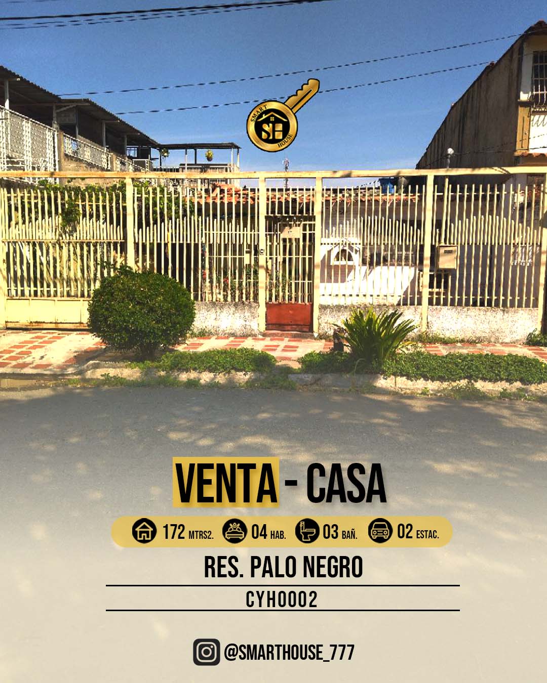 CASA VENTA RES. PALO NEGRO 