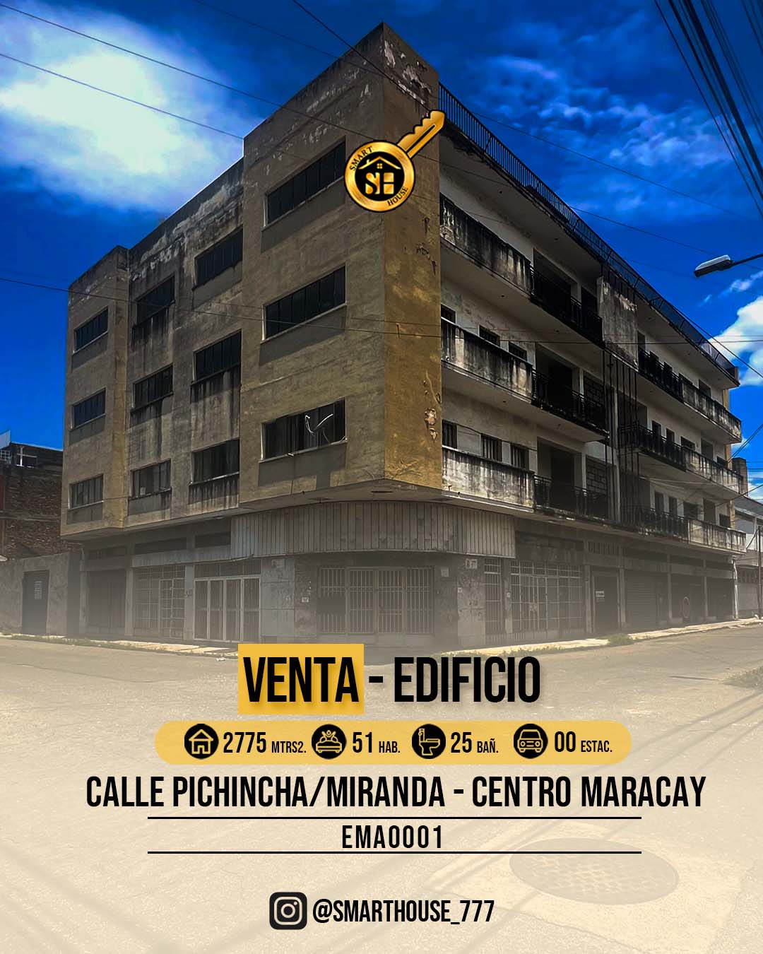 EDIFICIO VENTA CENTRO CALLE PICHINCHA CON MIRANDA