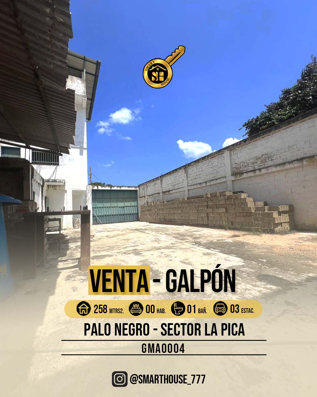 GALPON VENTA PALO NEGRO - SECTOR LA PICA